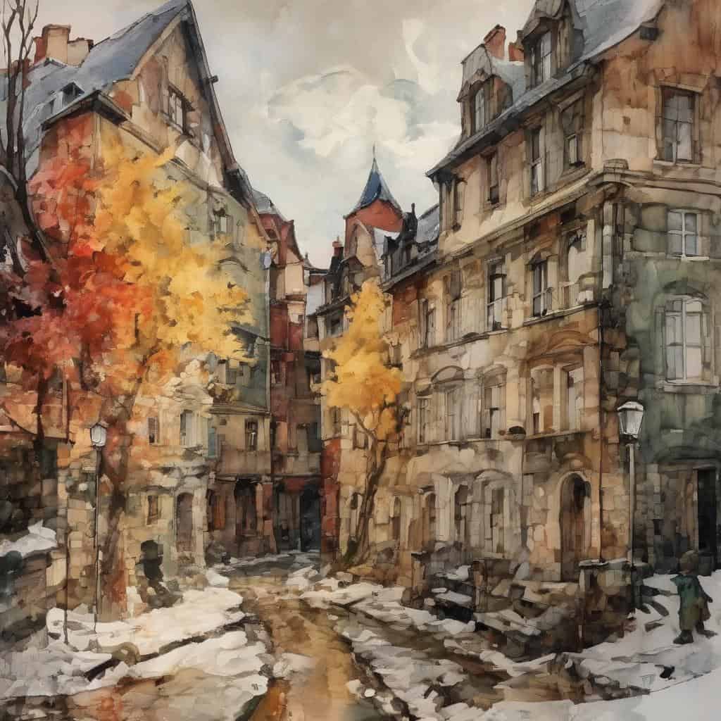 Ουάου, όμορφη εικόνα με το ζωγραφικό ύφος της καλλιτεχνικής κίνησης.